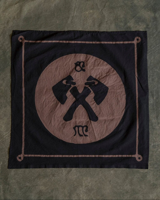 Axe Bandana - Black/Brown