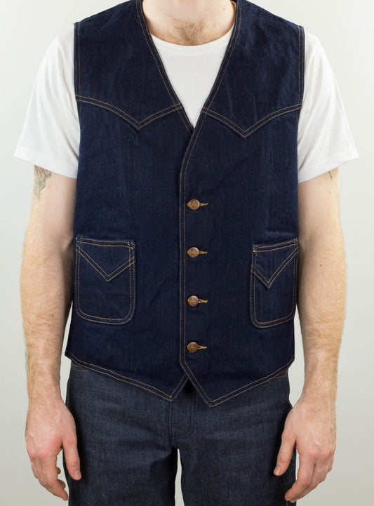 15 oz Yoshiwa Mills Denim Western Vest