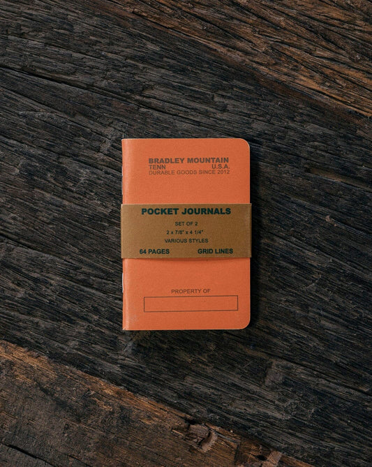 Pocket Journals - Orange - 2-Pack
