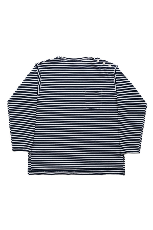 Basque Shirt PC Stripe Jersey - Navy/White