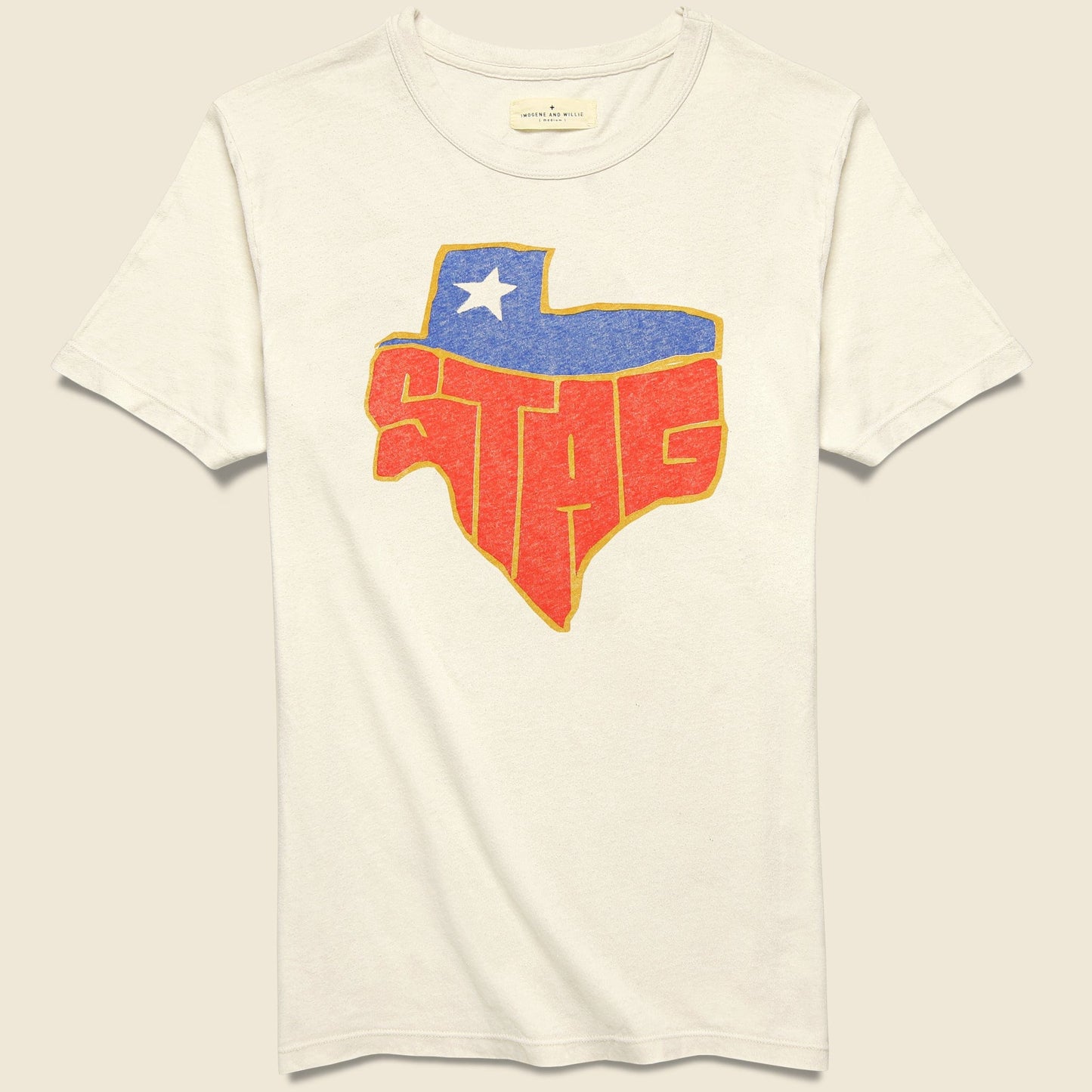 STAG Texas Tee - Vintage White