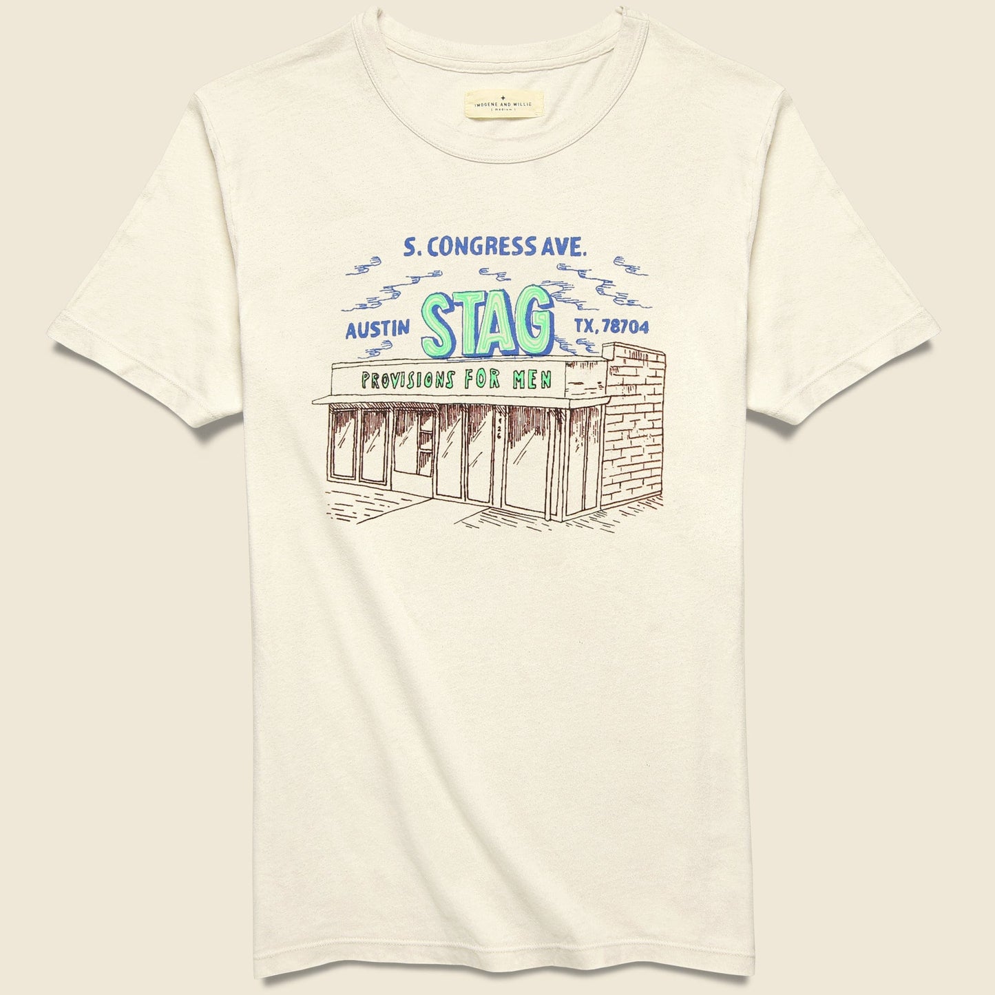 STAG Storefront Tee - Vintage White