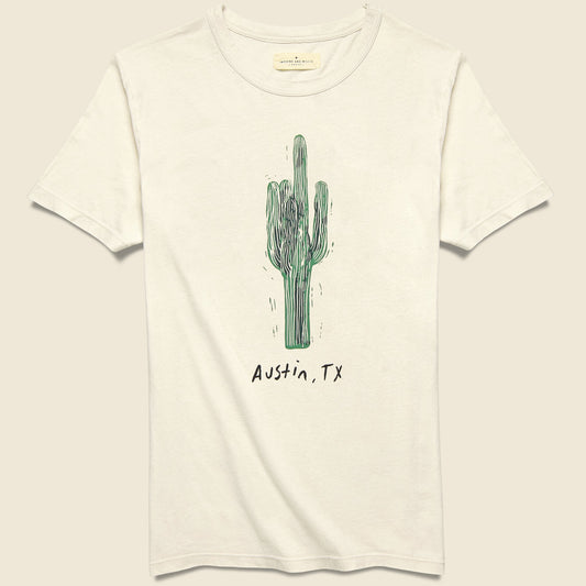 Austin Cactus Tee - Vintage White