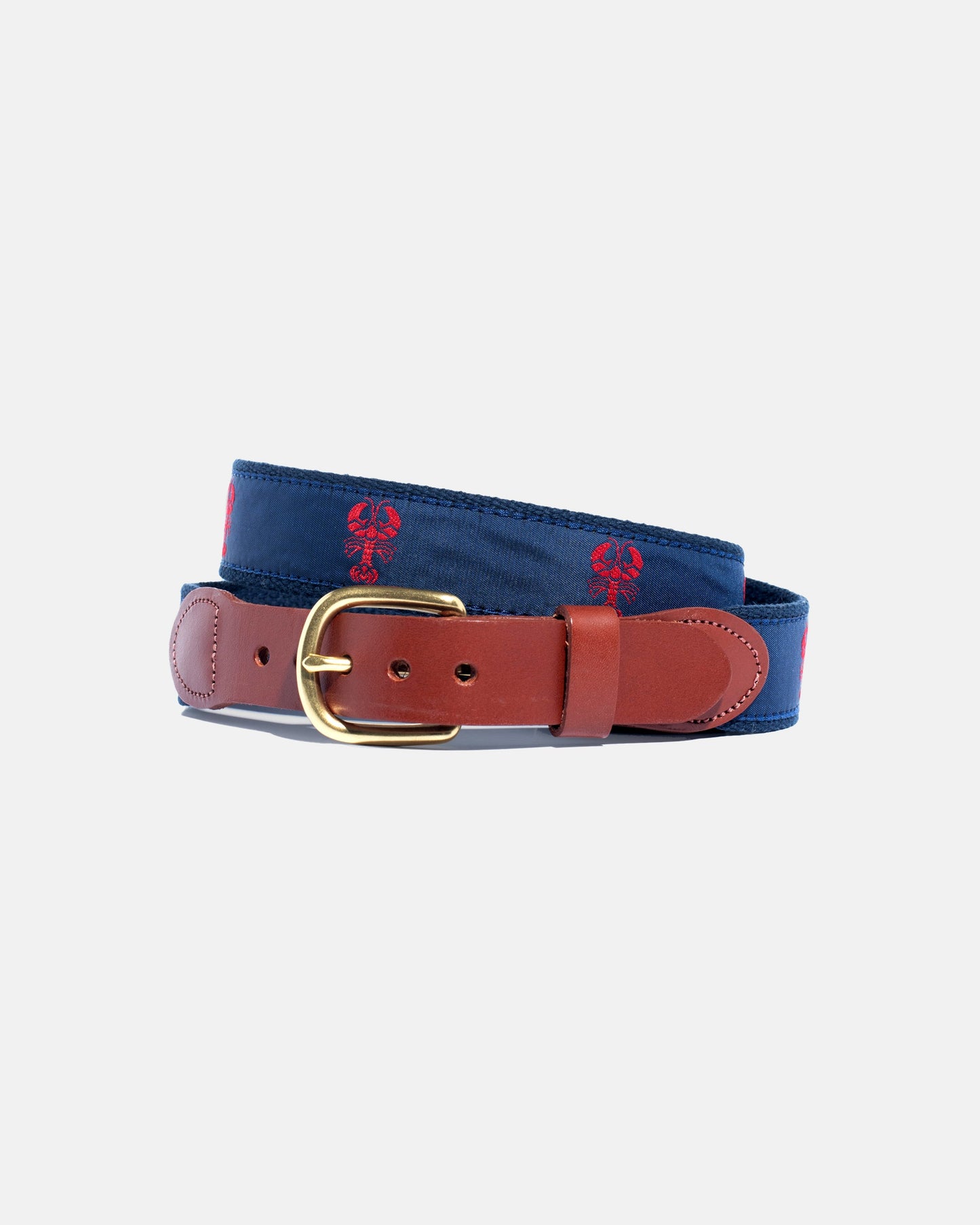 Made-in-USA Red Lobster Motif Belt