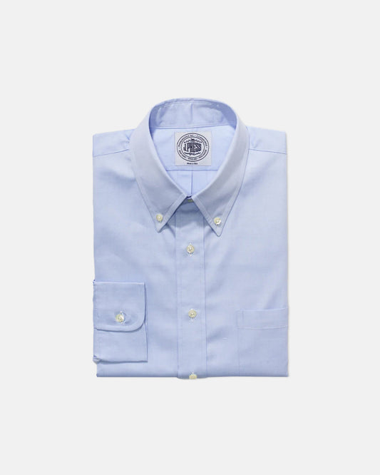 BLUE PINPOINT OXFORD DRESS SHIRT