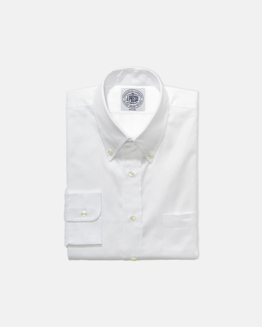WHITE PINPOINT OXFORD DRESS SHIRT