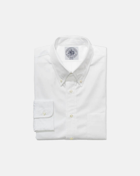 WHITE BROADCLOTH DRESS SHIRT