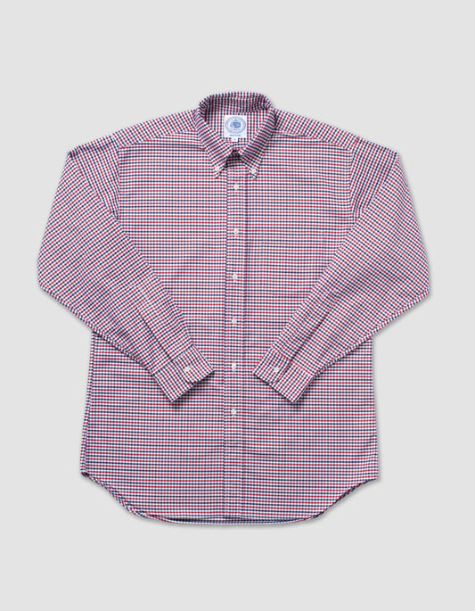 RED/NAVY TATTERSALL SHIRT