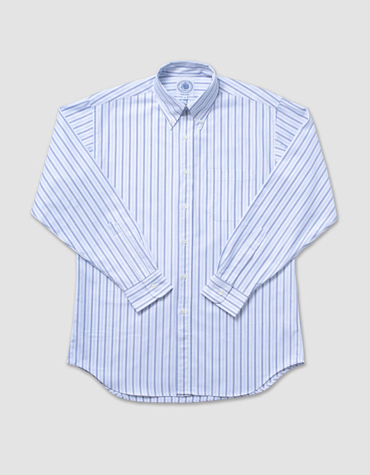 BLUE/LIGHT BLUE BOLD STRIPE OXFORD SHIRT