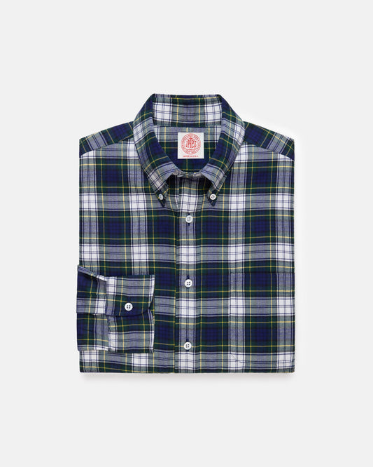 Made-in-USA Dress Gordon Tartan Flannel Sport Shirt - Classic Fit