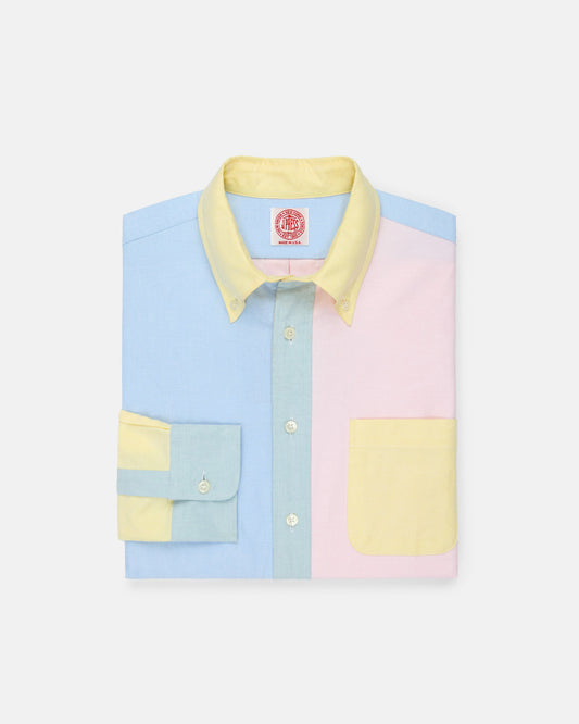 Made-in-USA Solid Colorblock Oxford Cloth Fun Shirt - Classic Fit