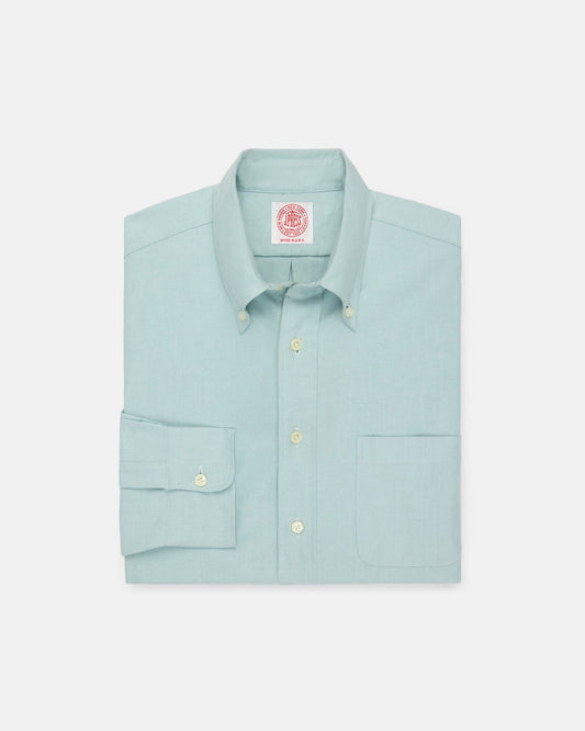 Made-in-USA Green Oxford Cloth Button Down Shirt  - Classic Fit