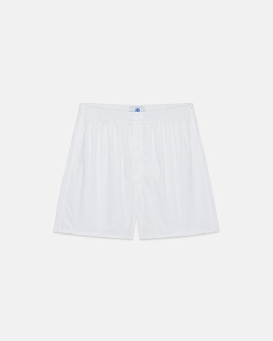 Made-in-USA White Broadcloth Boxers