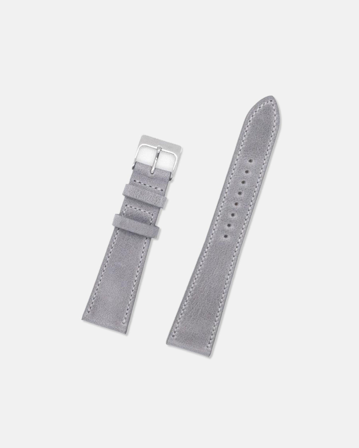 Made-in-USA Light Grey Calfskin Watch Strap