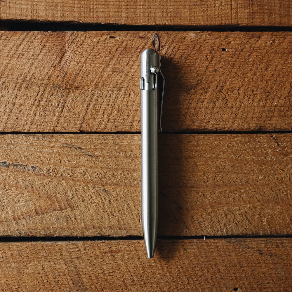 Bolt Action Stainless Steel Pen
