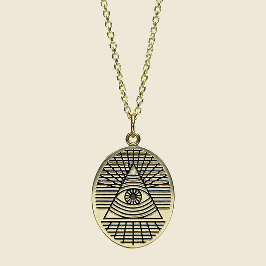 All Seeing Eye Pendant - Brass