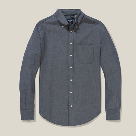 Chambray Seersucker Shirt – Standard Fit