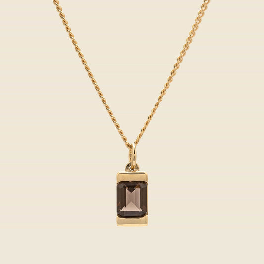 Valor Pendant - Gold Vermeil/Gray Topaz