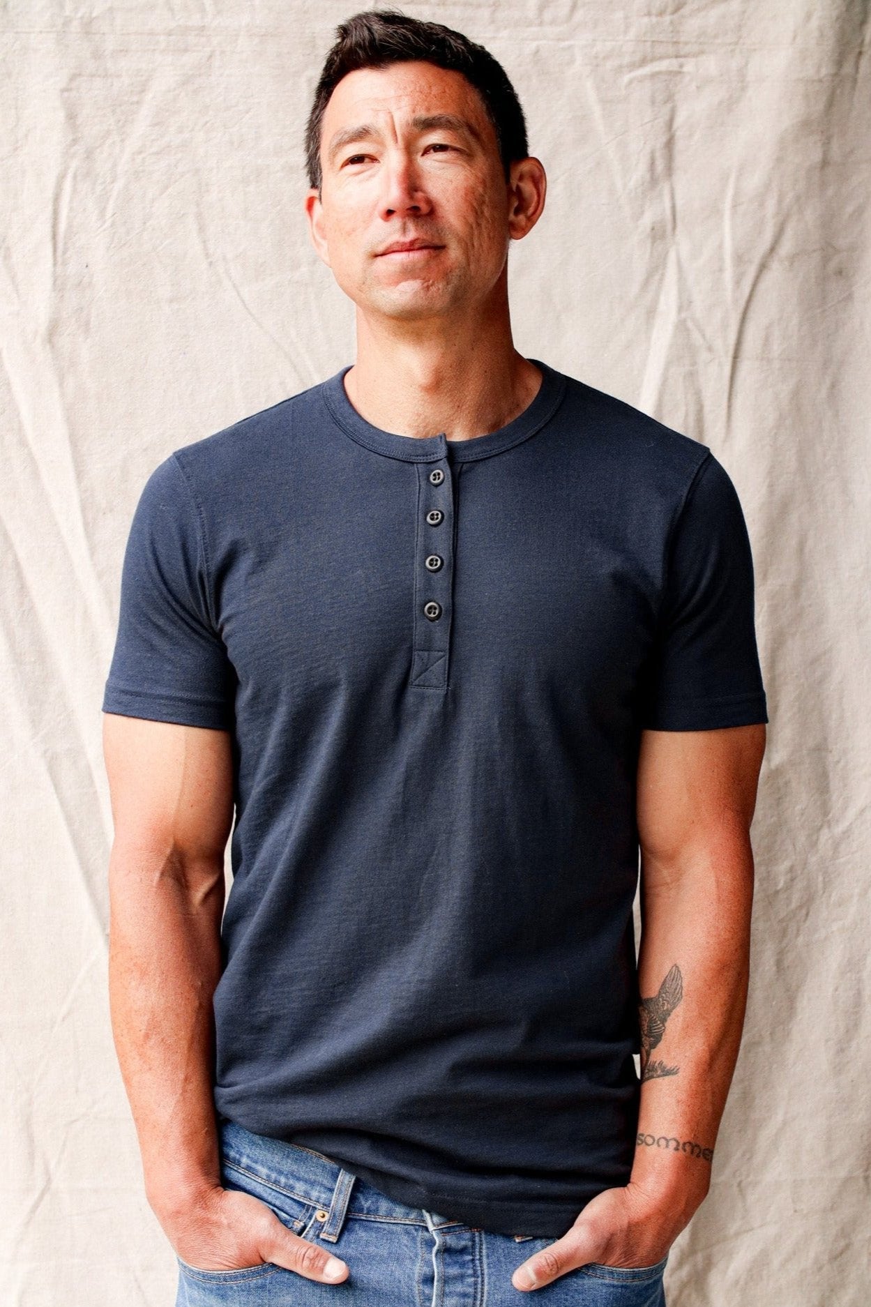 Reyes Henley | Heavyweight 8oz 100% Cotton