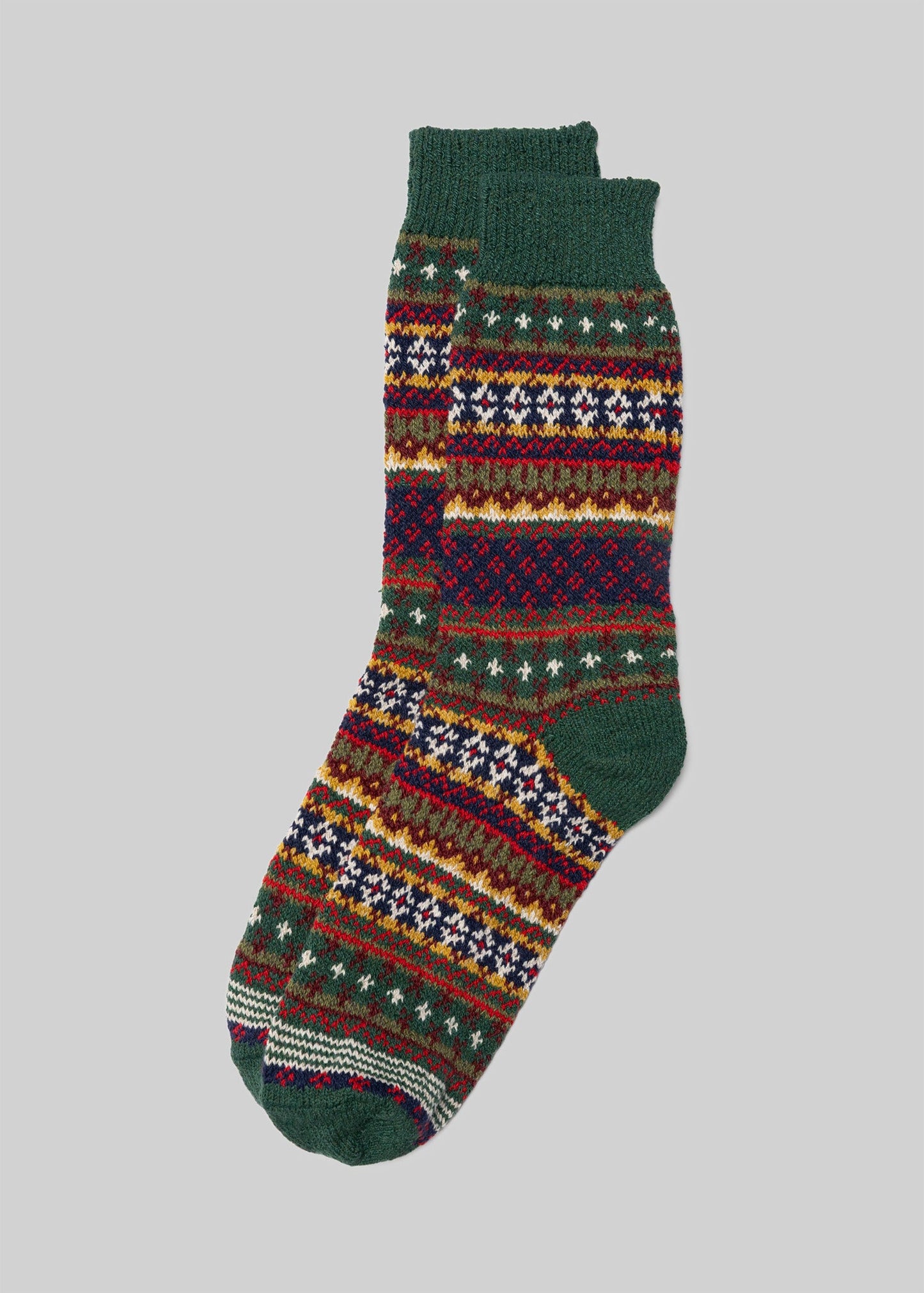 Cotton Fair Isle Sock
