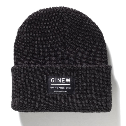 Merino Wool Watch Cap Black Fall 24