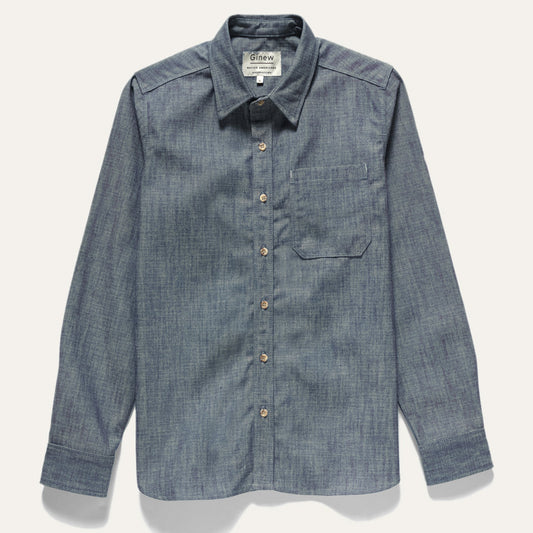 Mohican Crew Shirt Dark Chambray