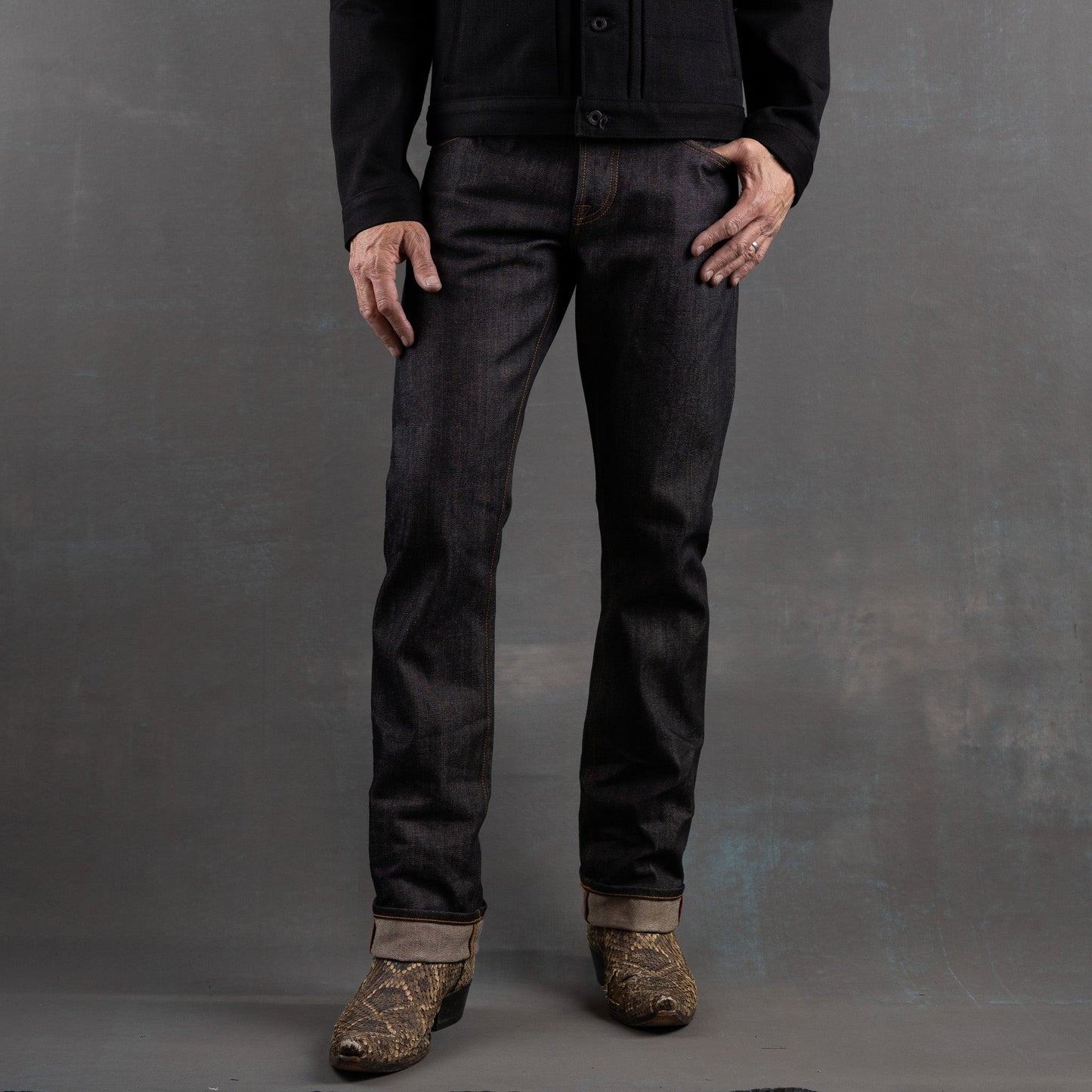 PRE ORDER: Mojave Western Cut 13oz Brownstone Selvage Denim