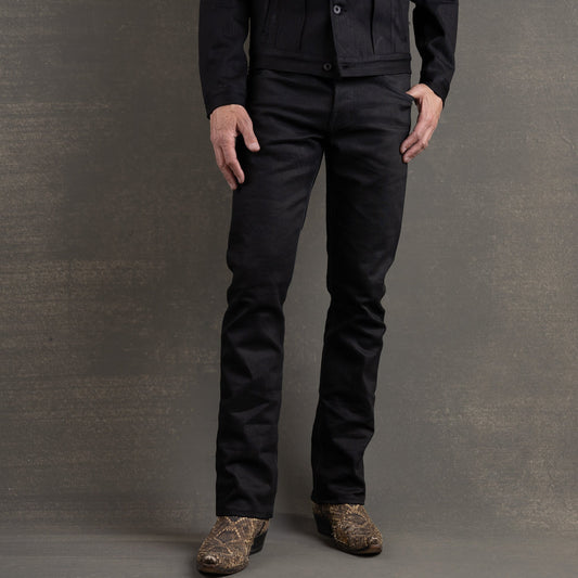 PRE ORDER:Mojave Western Cut 14oz Onyx Double Black Selvage Denim
