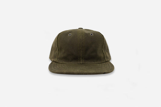 Waxed Canvas Baseball Cap ~ Olive