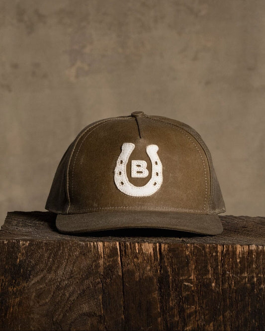 Horseshoe Appliqué Hat - Waxed Field Tan