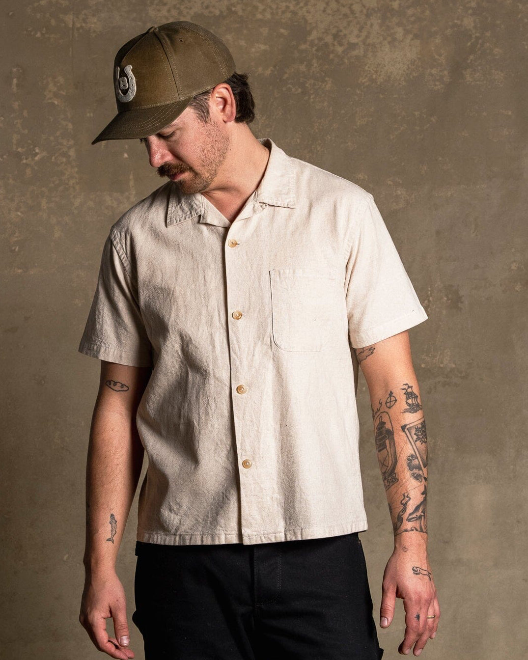 Wally Camp Shirt - Flax
