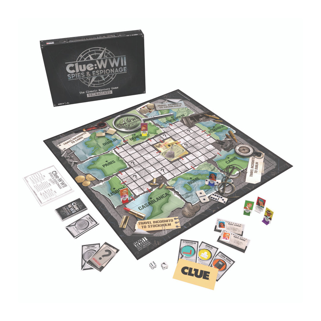 CLUE WWII: Spies and Espionage Boardgame Z99C119