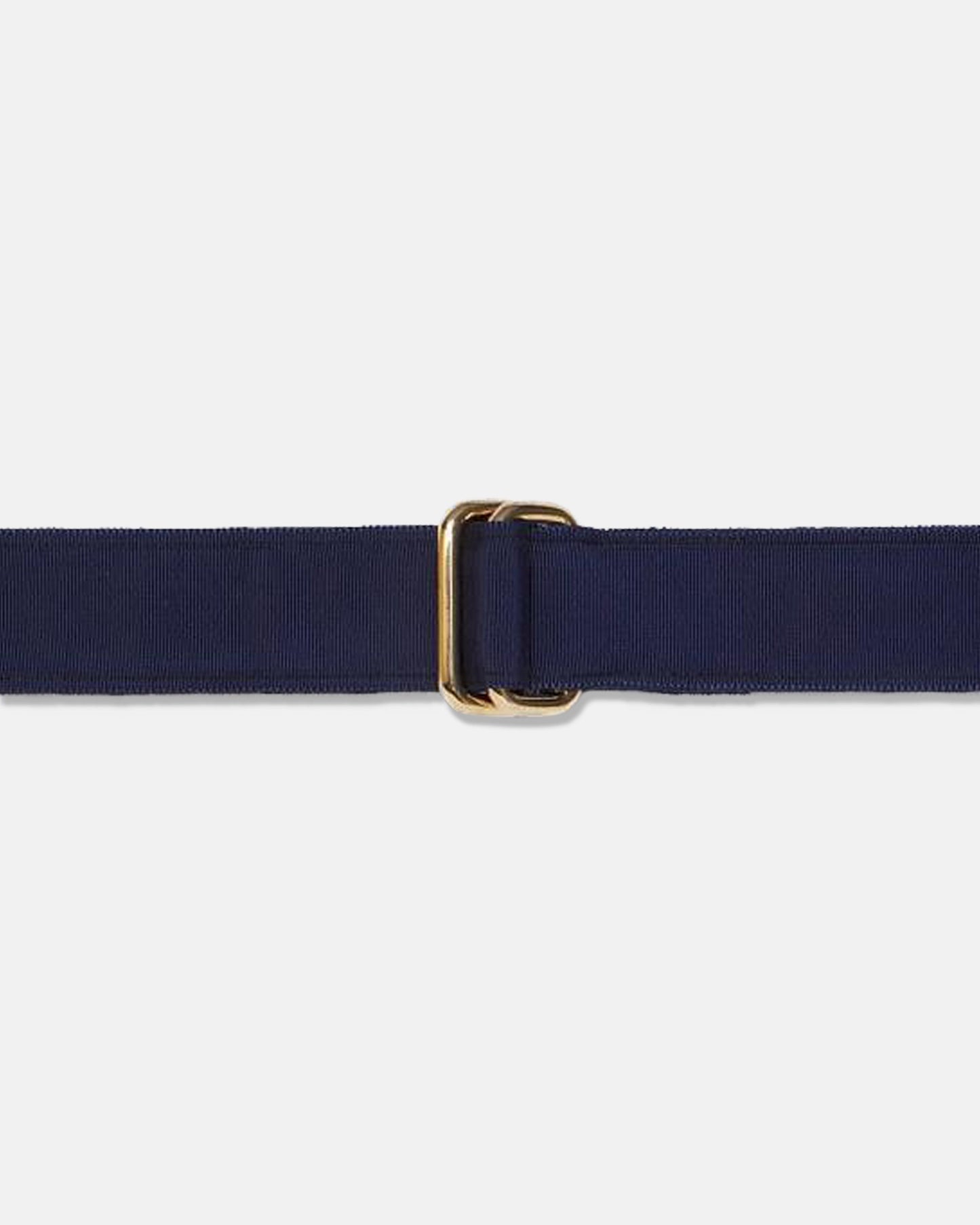 Made-in-USA Solid Navy Grosgrain Ribbon Belt