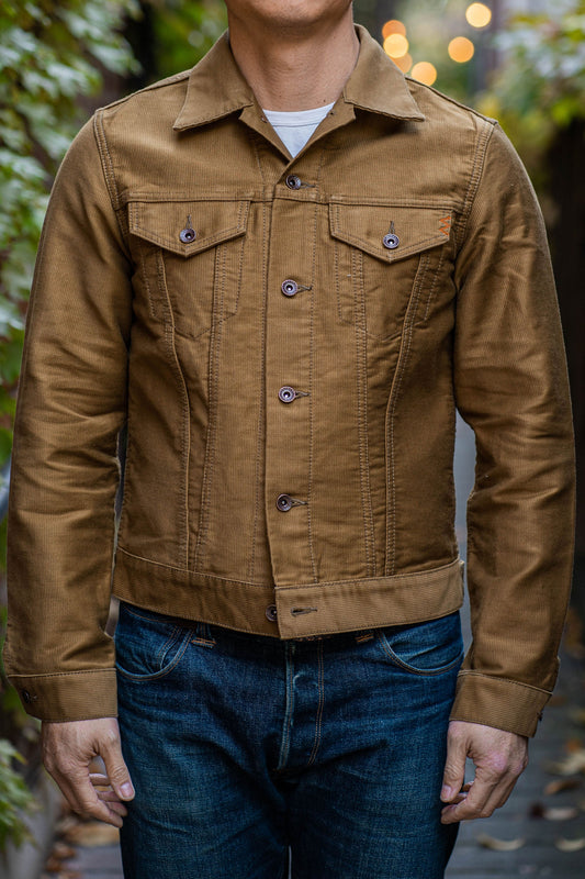 Iron Heart IHJ-126-KHA 12oz Whipcord Modified Type III Jacket - Khaki