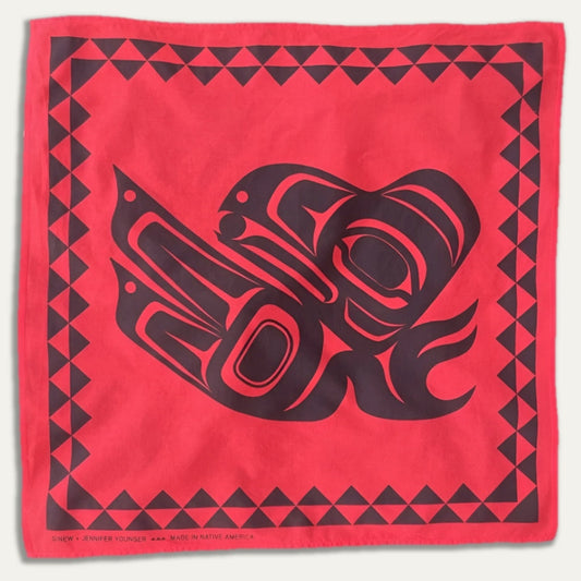 Raven Bandana Red and Black