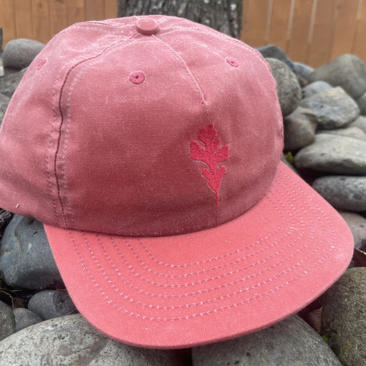 Genesis Leaf Wax Canvas Cap Red