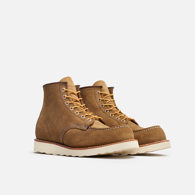 Red Wing Classic Moc Men's 6-inch Boot in Olive Mohave Leather ( 8881D )