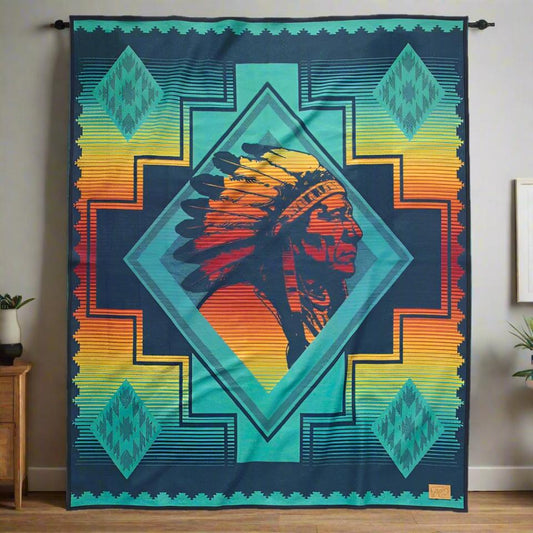 Sitting Bull Blanket Steven Paul Judd