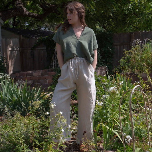 Double V Cropped Top
