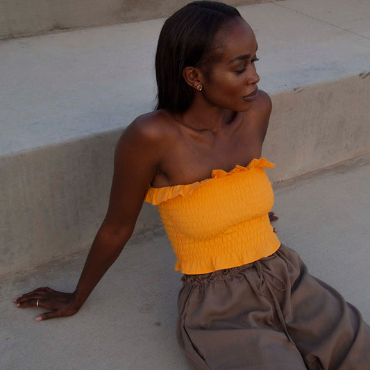 Ruffle Tube Top