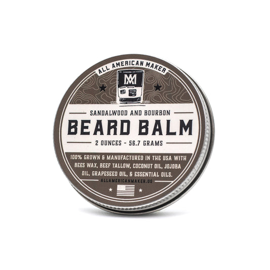 Sandalwood & Bourbon Beard Balm