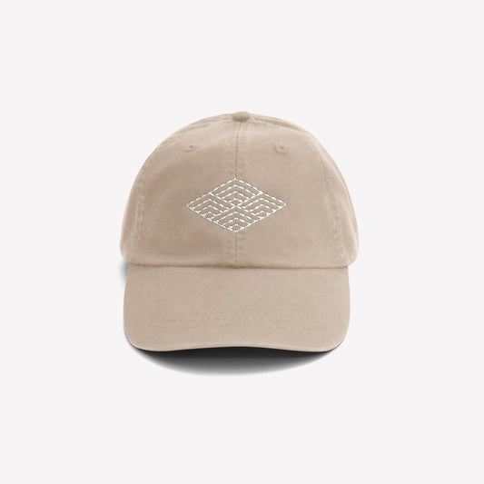 Sashiko Diamond Hat - Seashell
