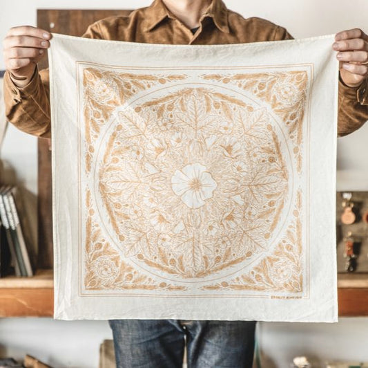 Land Bandana - Japanese Selvedge - Natural