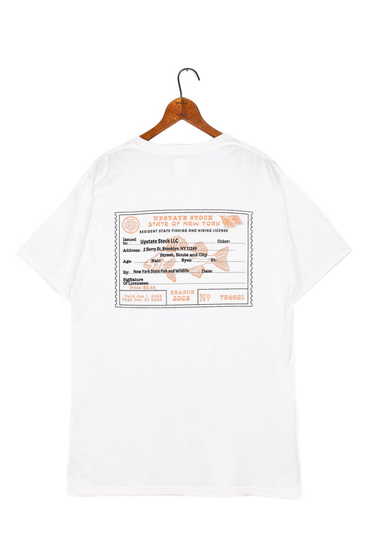 The American Cotton Pocket Tshirt - FISHING LICENSE