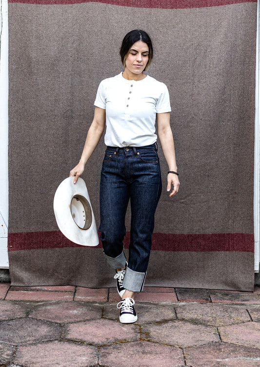 Sidney Fit Jean | Raw Selvedge Denim High Rise straight leg