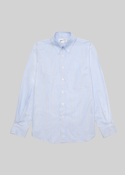Striped Poplin Button Down Shirt