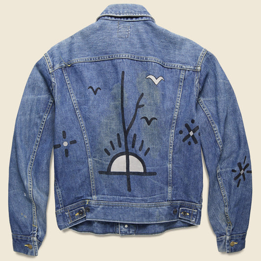 Vintage Lee Rider Jacket - Birds Sunrise
