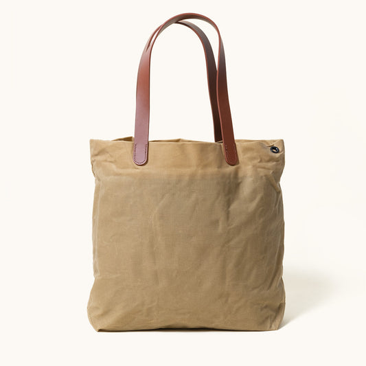 Simple Tote - Utility Tan (Waxed Canvas)