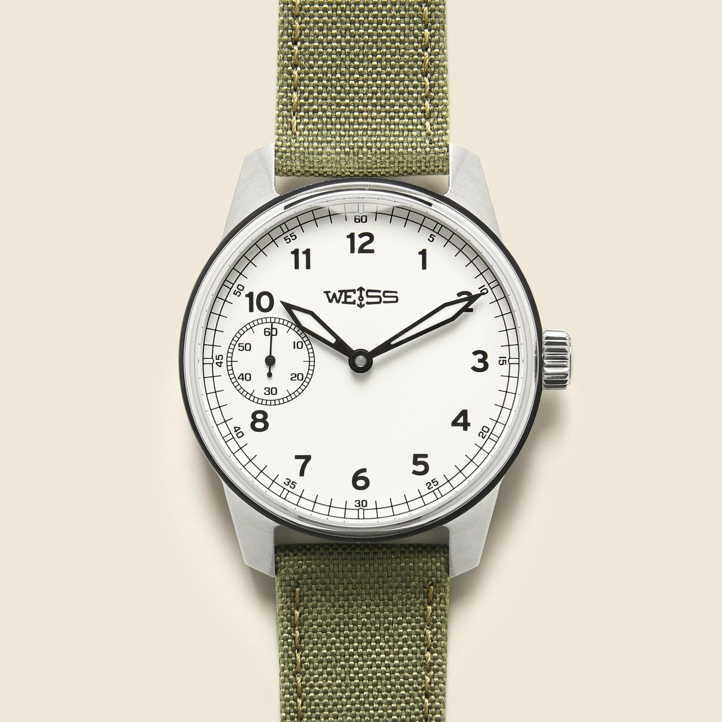 Standard Issue Field Watch 42mm - White/Olive