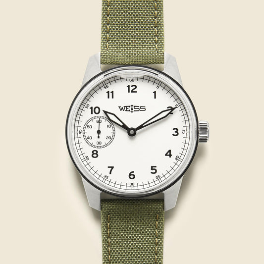 Standard Issue Field Watch 42mm - White/Olive